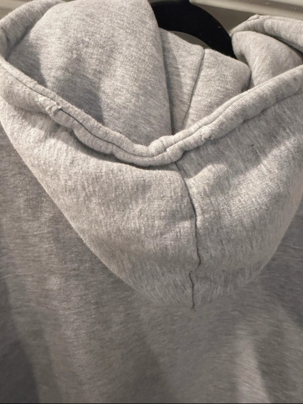 Lily & Lottie Essential Hoodie Size Small Light Gray Long Sleeves Heavyweight - Picture 6 of 12